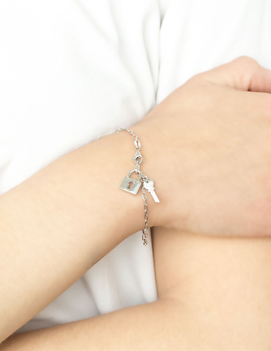 Pulsera de plata p 925 con acabado pulido