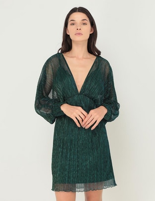 Vestido mini de fiesta escote Bajo