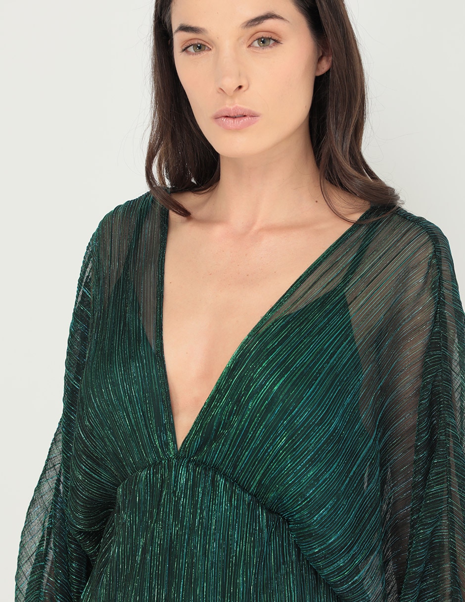 Vestido mini de fiesta escote Bajo