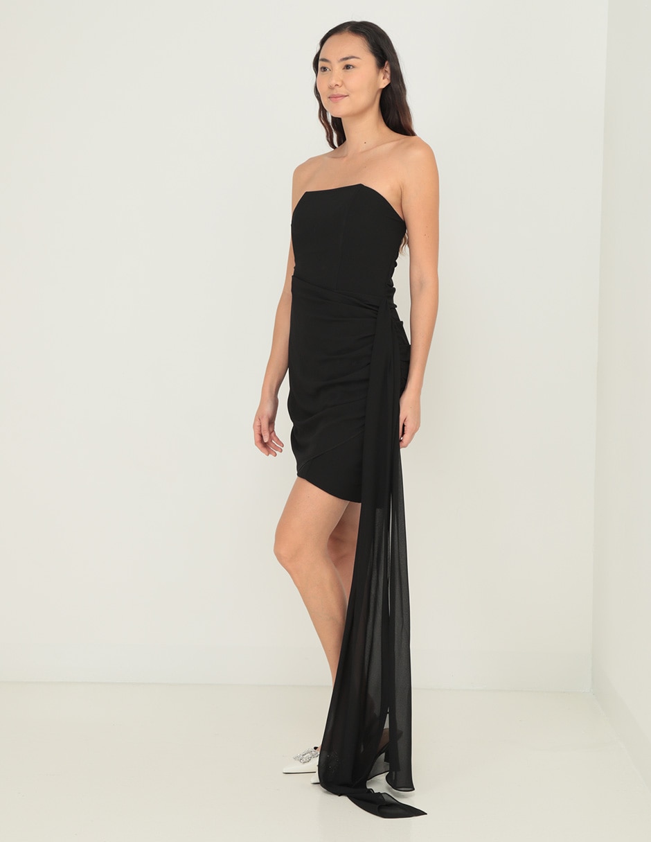 Vestido mini de fiesta escote Medio