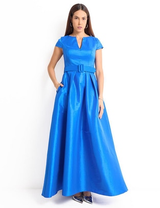 Vestido maxi de fiesta escote V 1