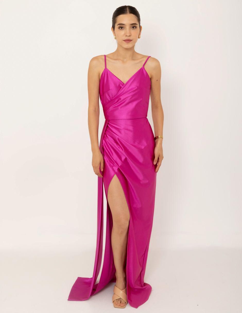 Vestido maxi de fiesta escote V Vestido maxi de fiesta escote V