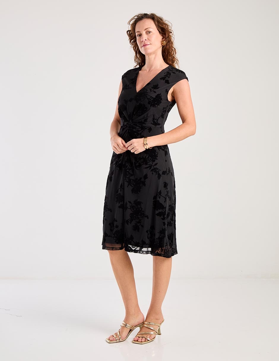 Vestido 3/4 formal Connected Apparel para mujer