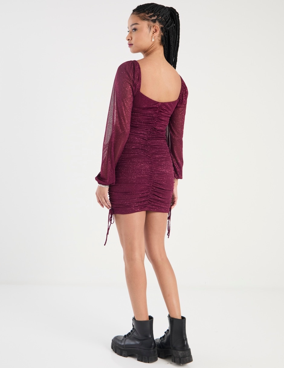 Vestido corto de fiesta Jump escote cuadrado