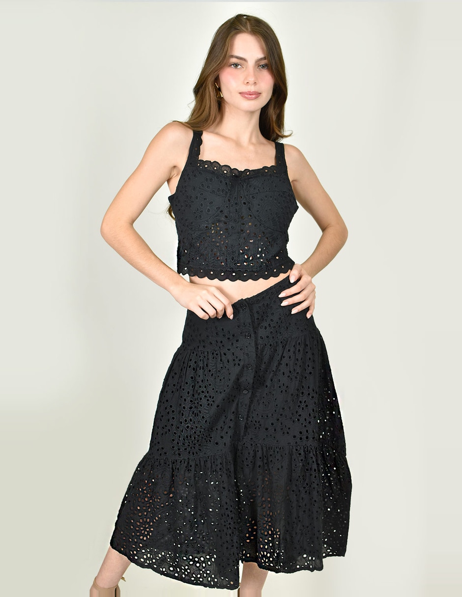 Conjunto casual de algodón para mujer 2 piezas 3