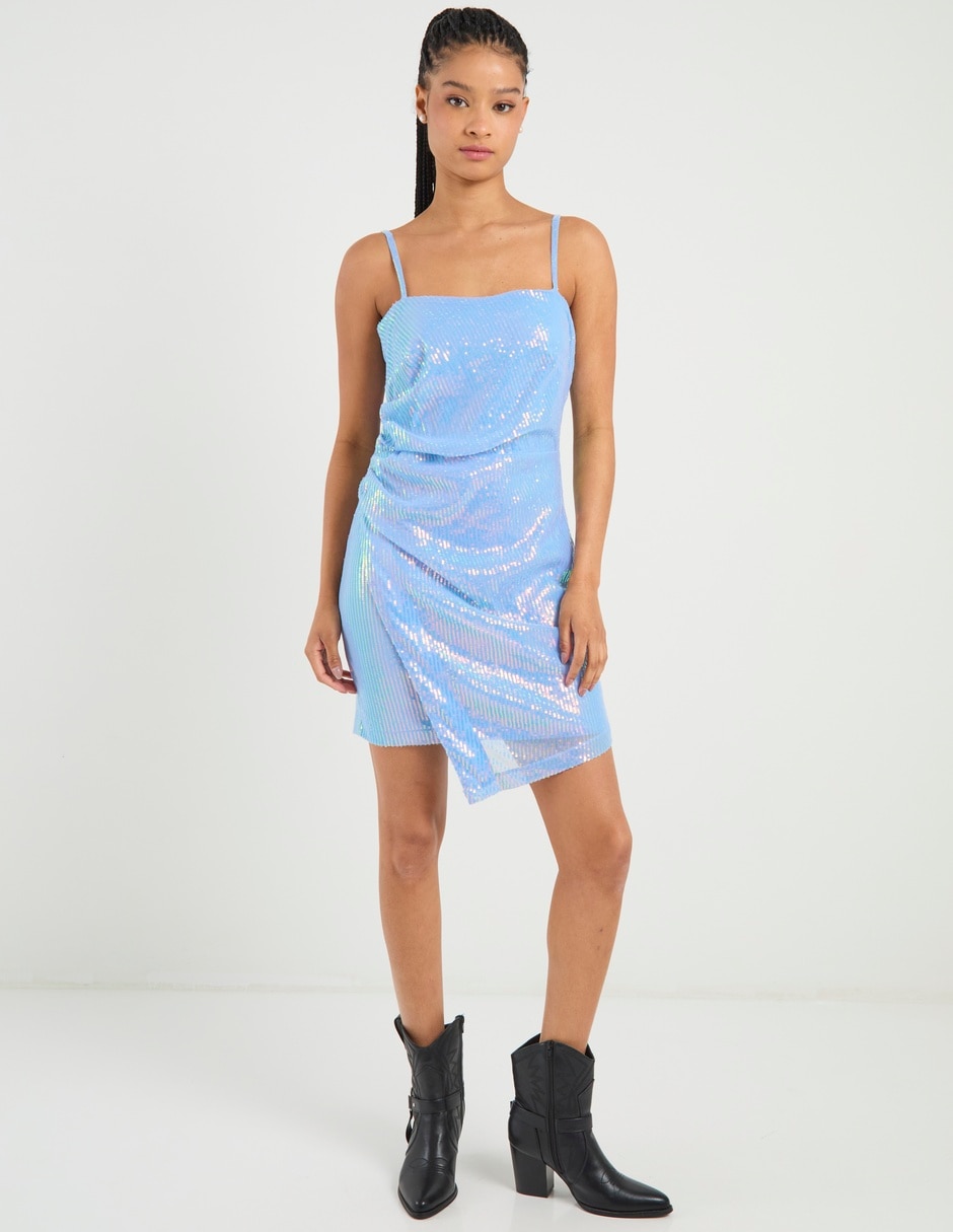 Vestido corto de fiesta Rue escote cuadrado
