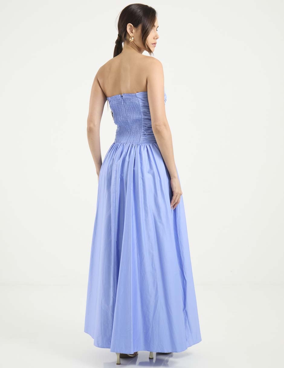 Vestido largo de fiesta Mare Mare escote bardot