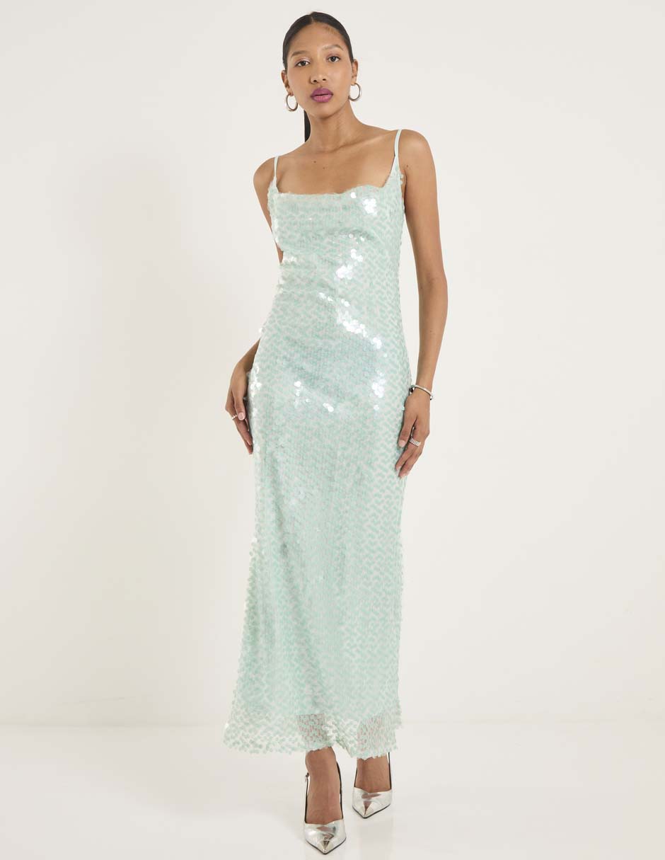 Vestido largo de fiesta Mare Mare escote cuadrado