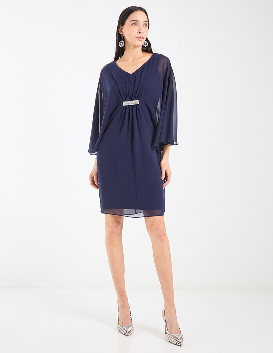 Vestido corto de fiesta escote V 1