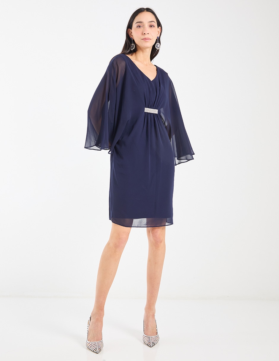 Vestido corto de fiesta escote V 8