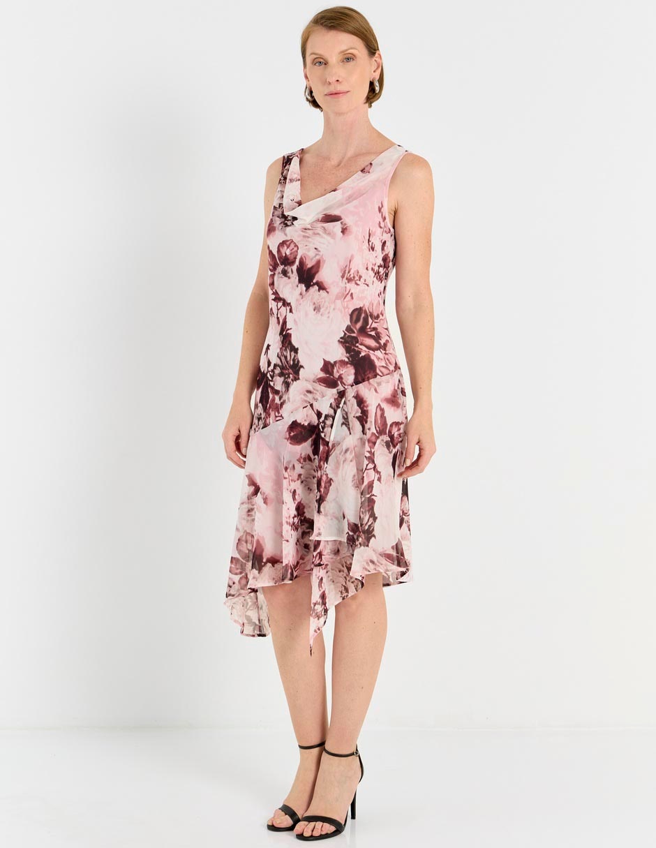 Vestido midi de fiesta escote V 7