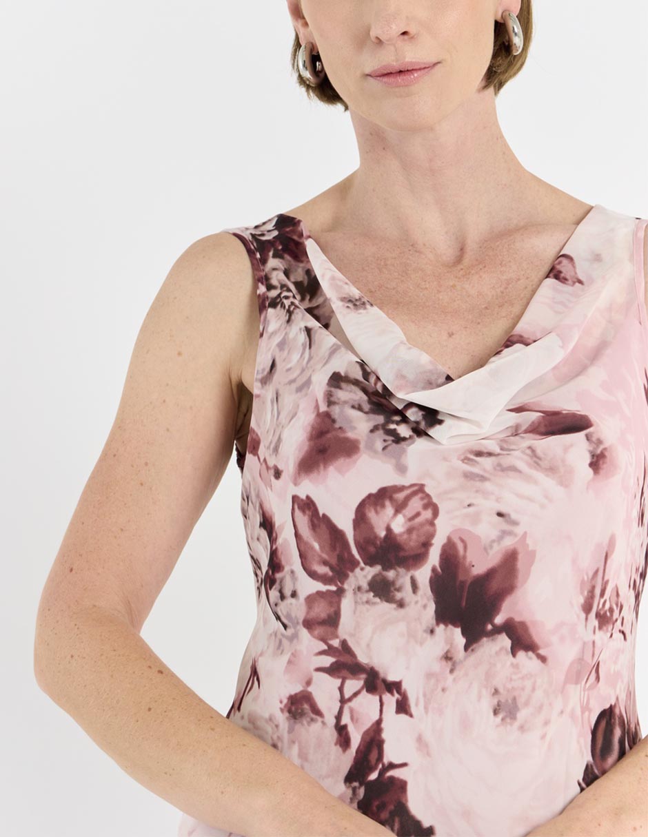 Vestido midi de fiesta escote V 8