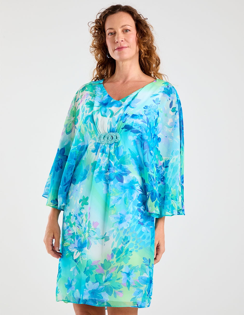 Vestido corto de fiesta escote V 1