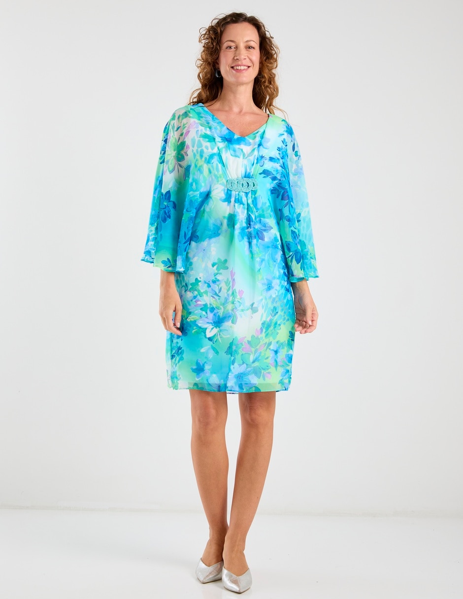 Vestido corto de fiesta escote V 7
