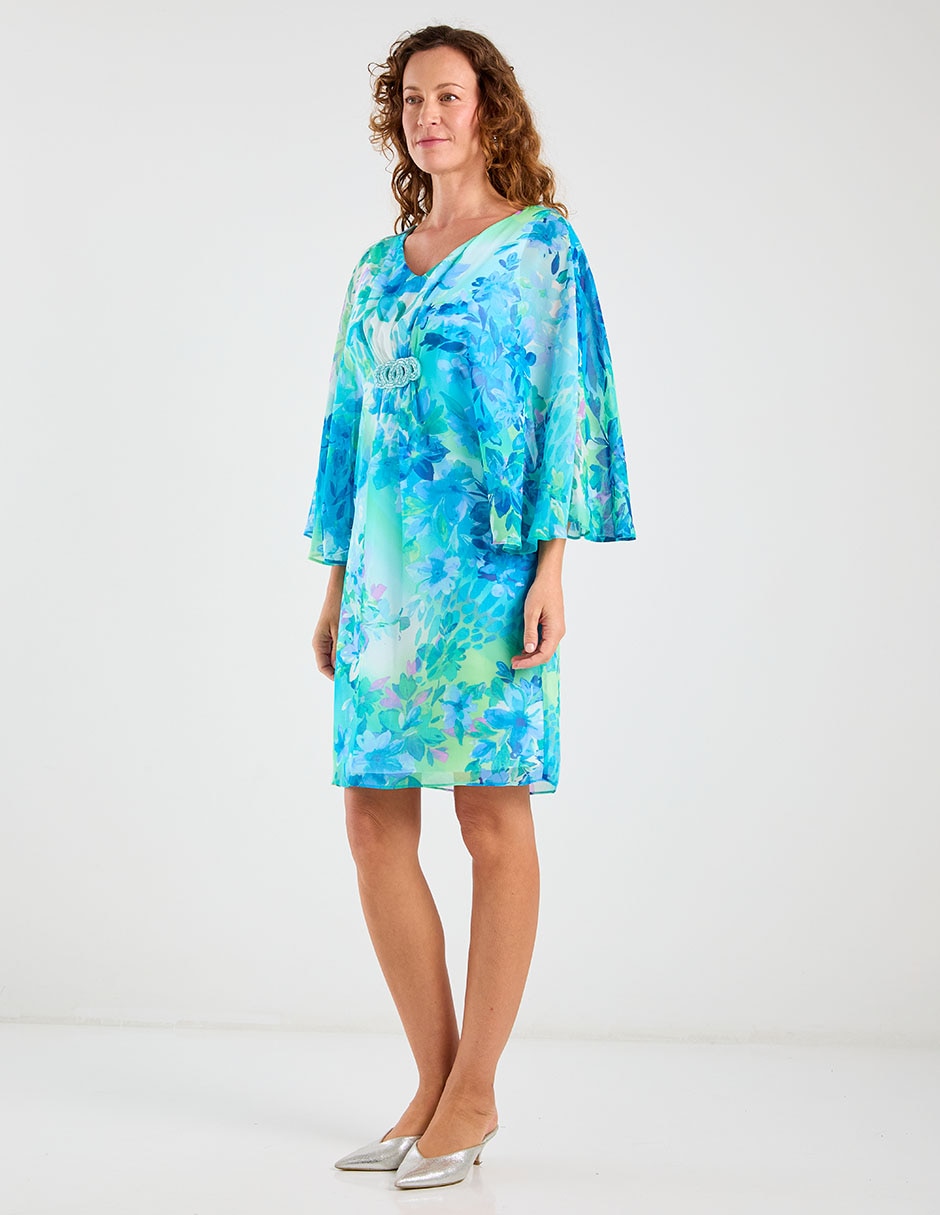 Vestido corto de fiesta escote V 8