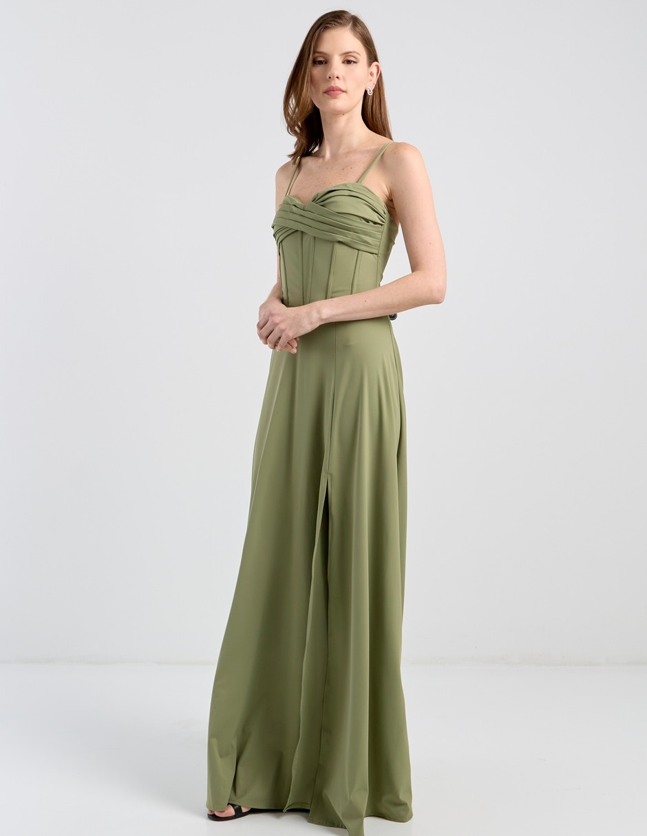 Vestido maxi de fiesta escote Corazón 5
