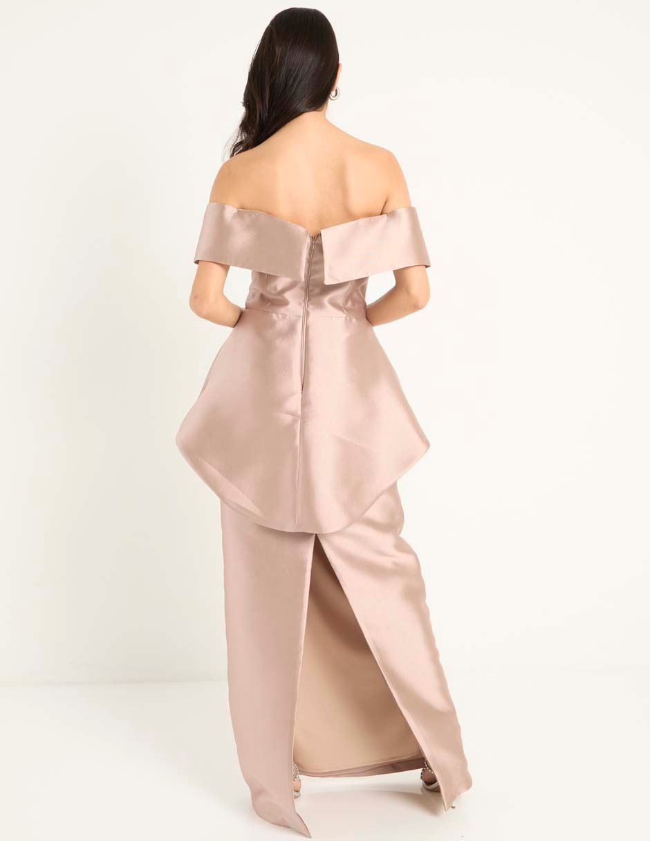 Vestido maxi de fiesta Mia Paluzzi escote corazón
