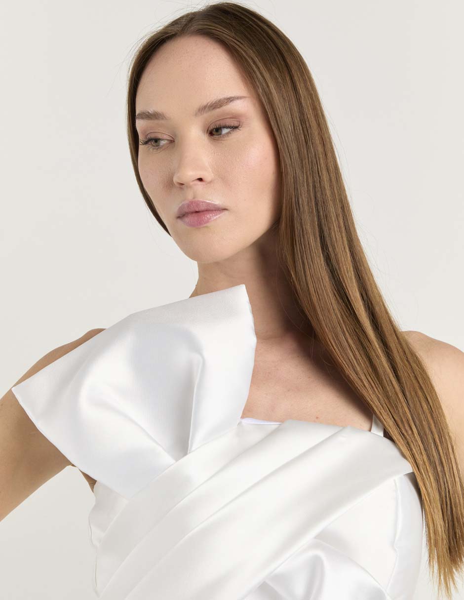 Vestido midi novia para mujer