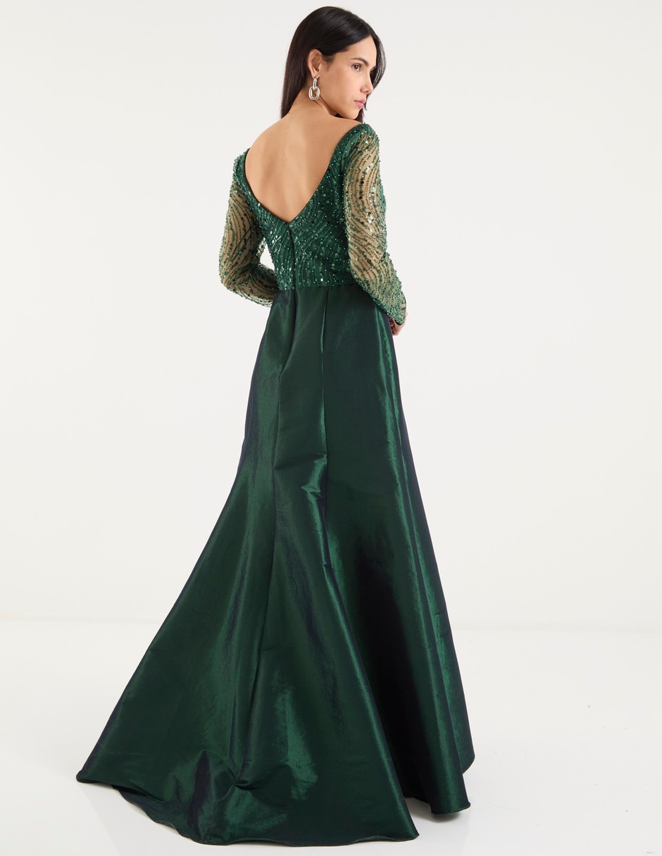 Vestido maxi de fiesta Ema Valdemossa escote corazón