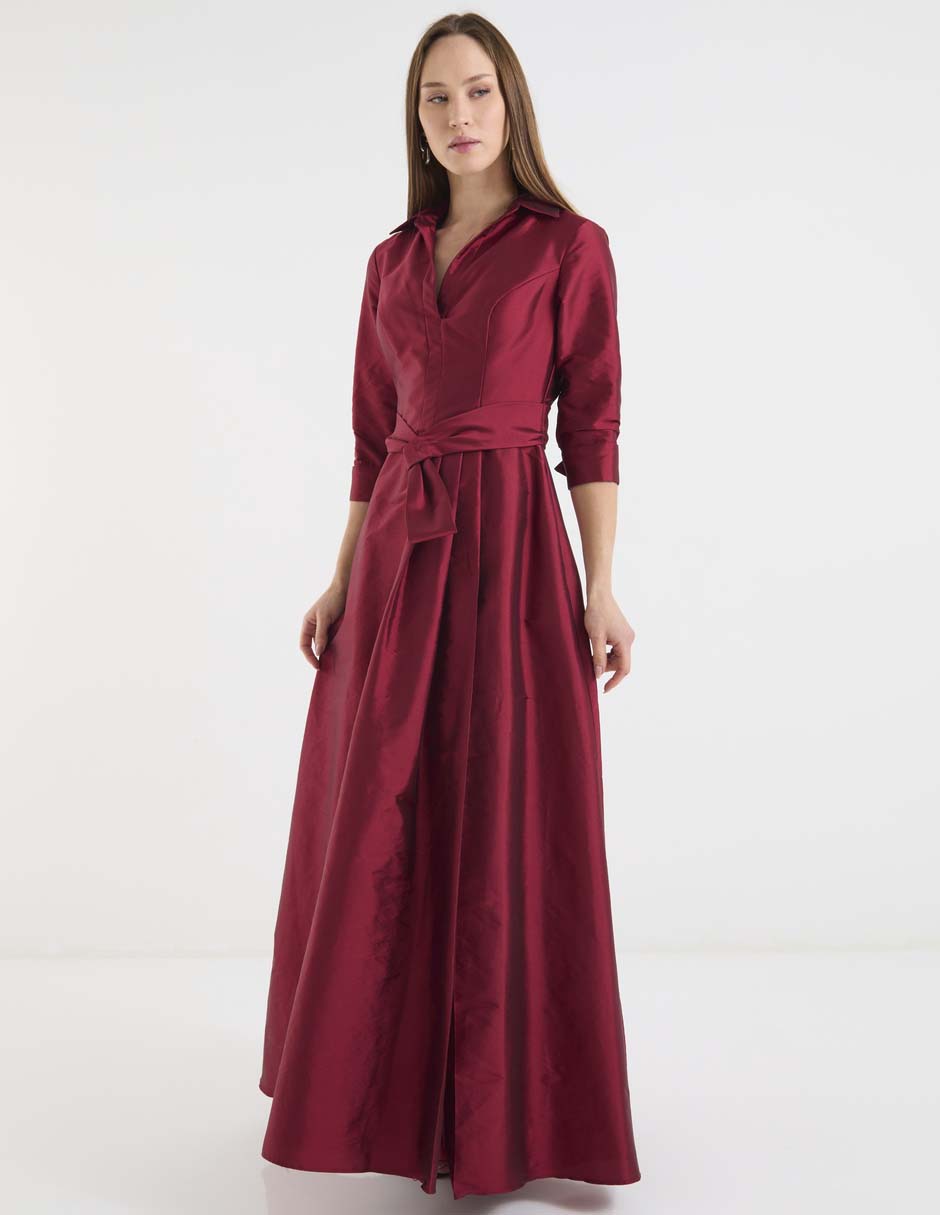 Vestido maxi de fiesta escote V