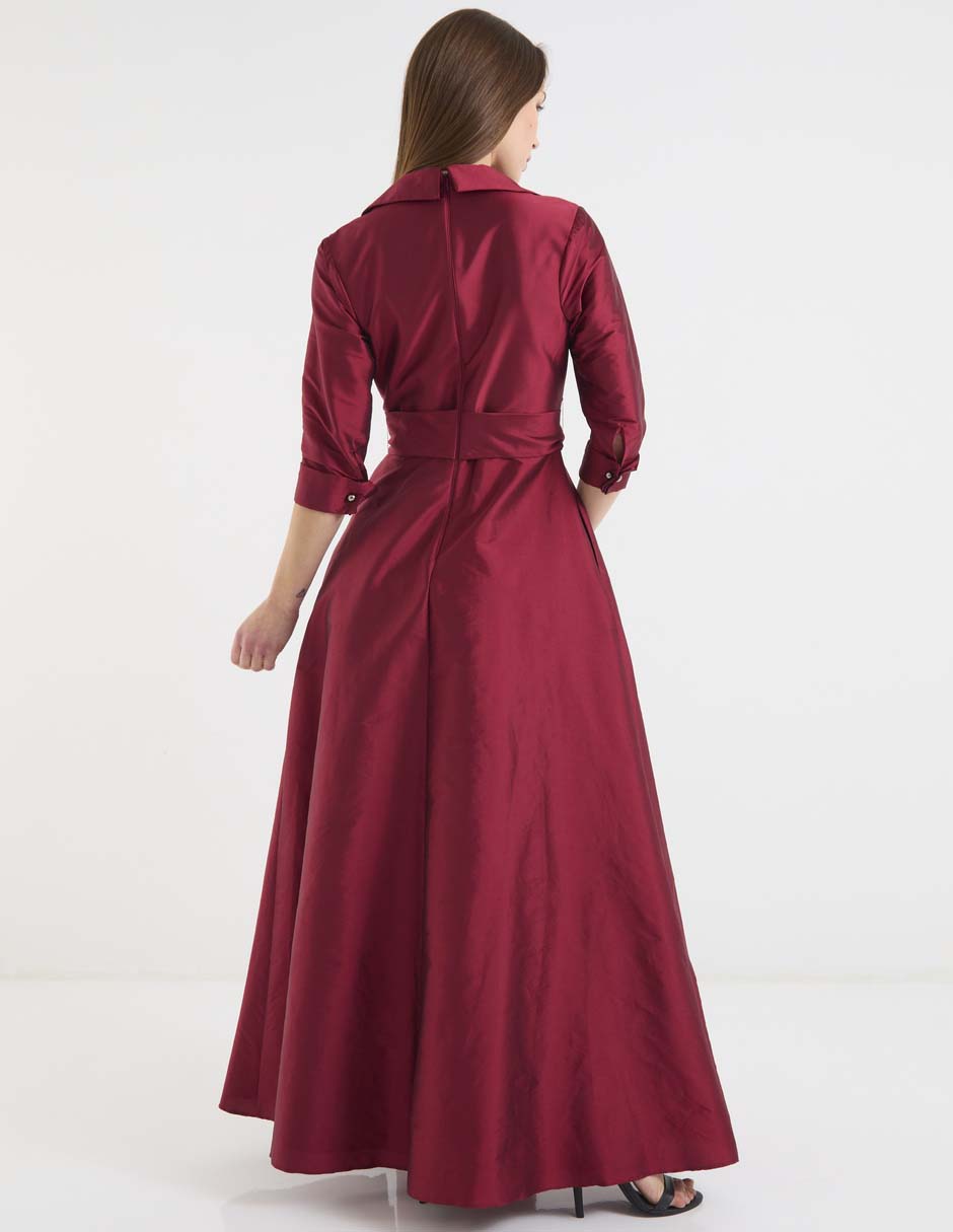 Vestido maxi de fiesta escote V
