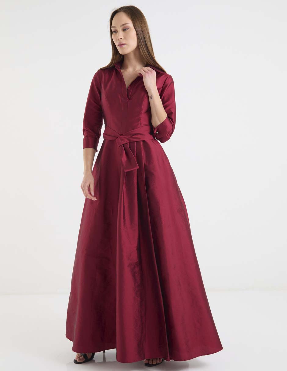 Vestido maxi de fiesta escote V