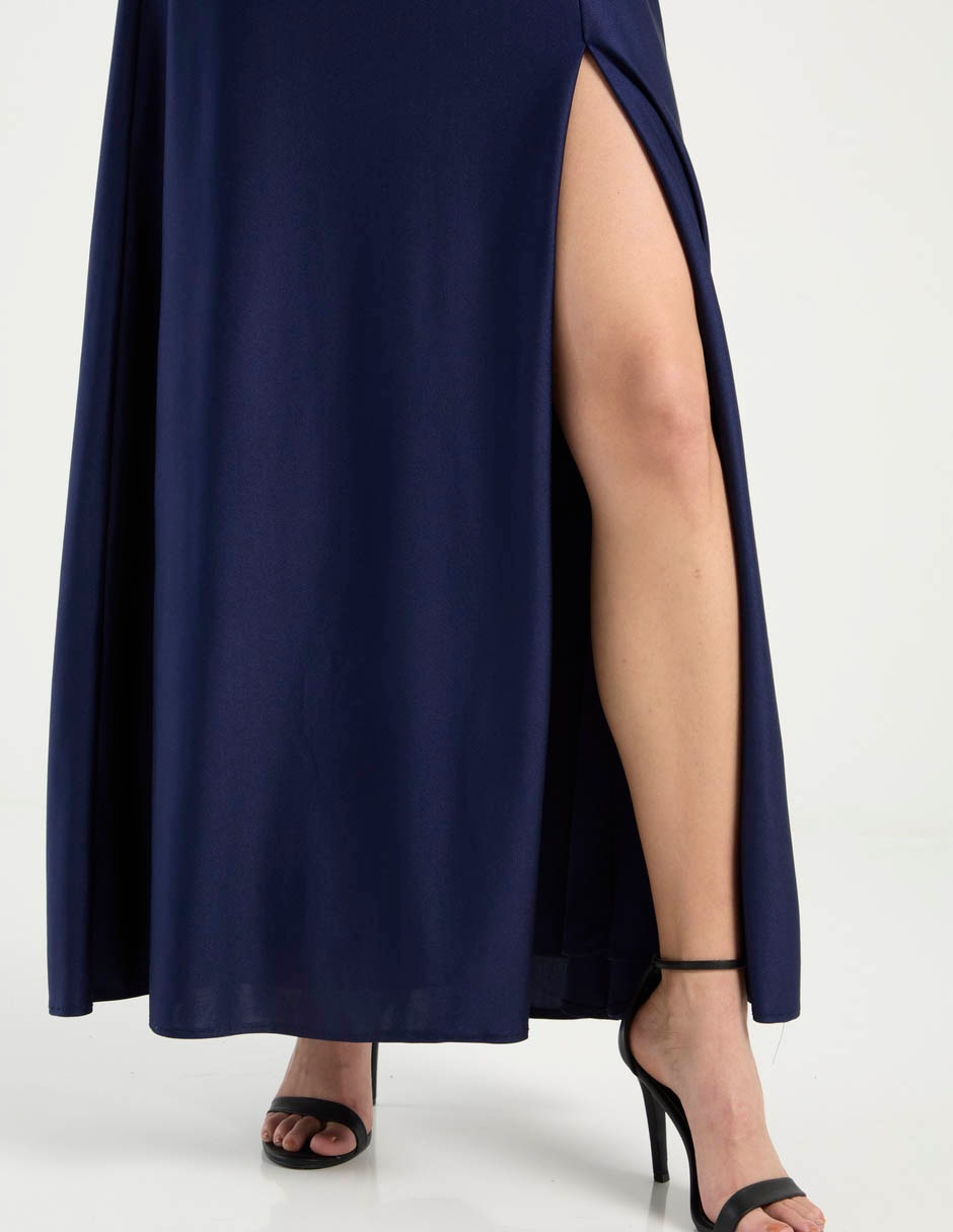 Vestido maxi de fiesta escote Cuadrado 2
