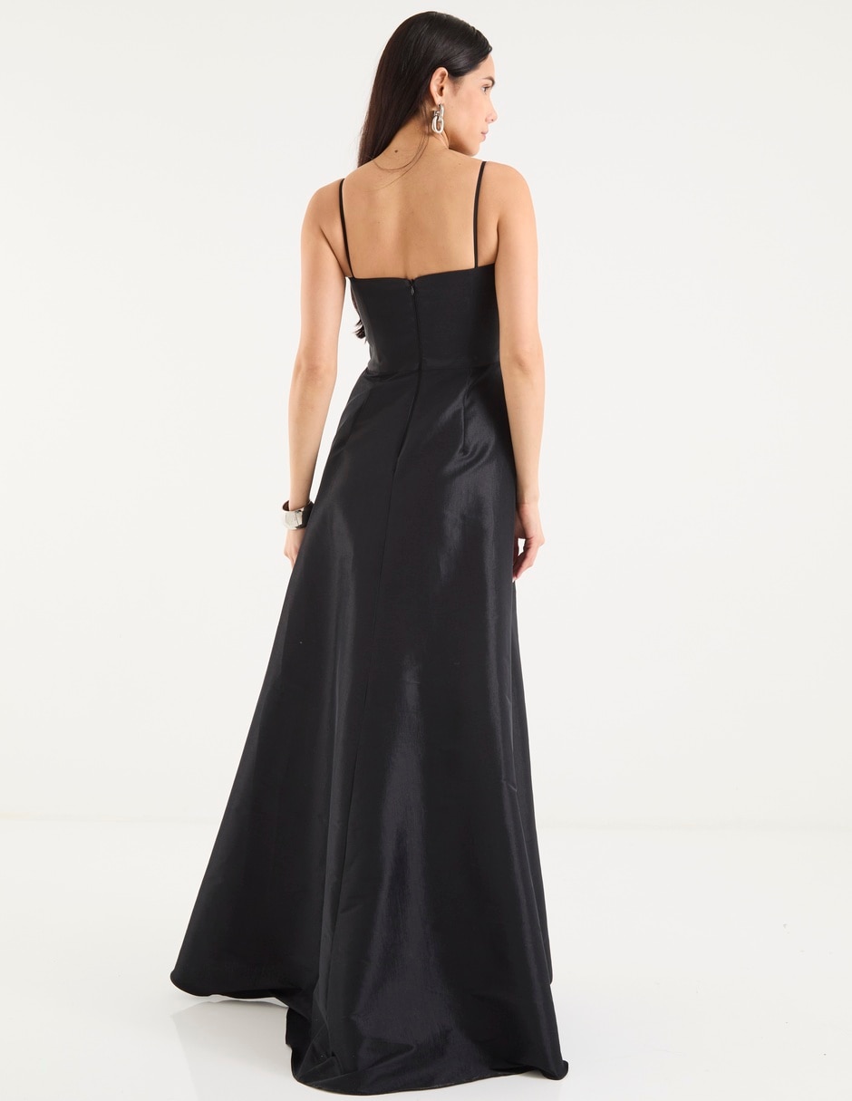 Vestido maxi de fiesta escote corazón 5