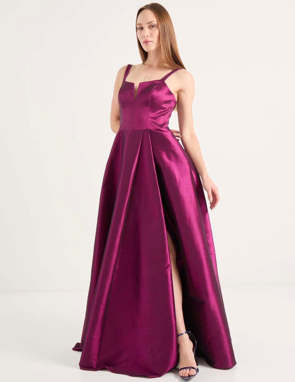 Vestido maxi de fiesta escote V 1
