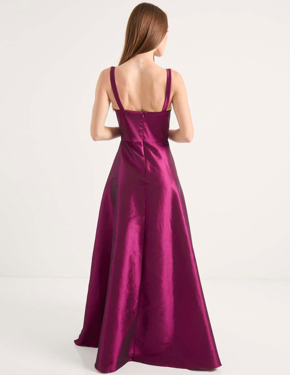 Vestido maxi de fiesta escote V 7