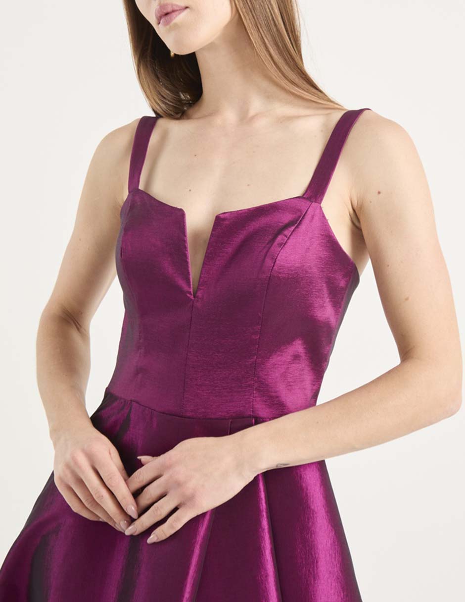 Vestido maxi de fiesta escote V 9
