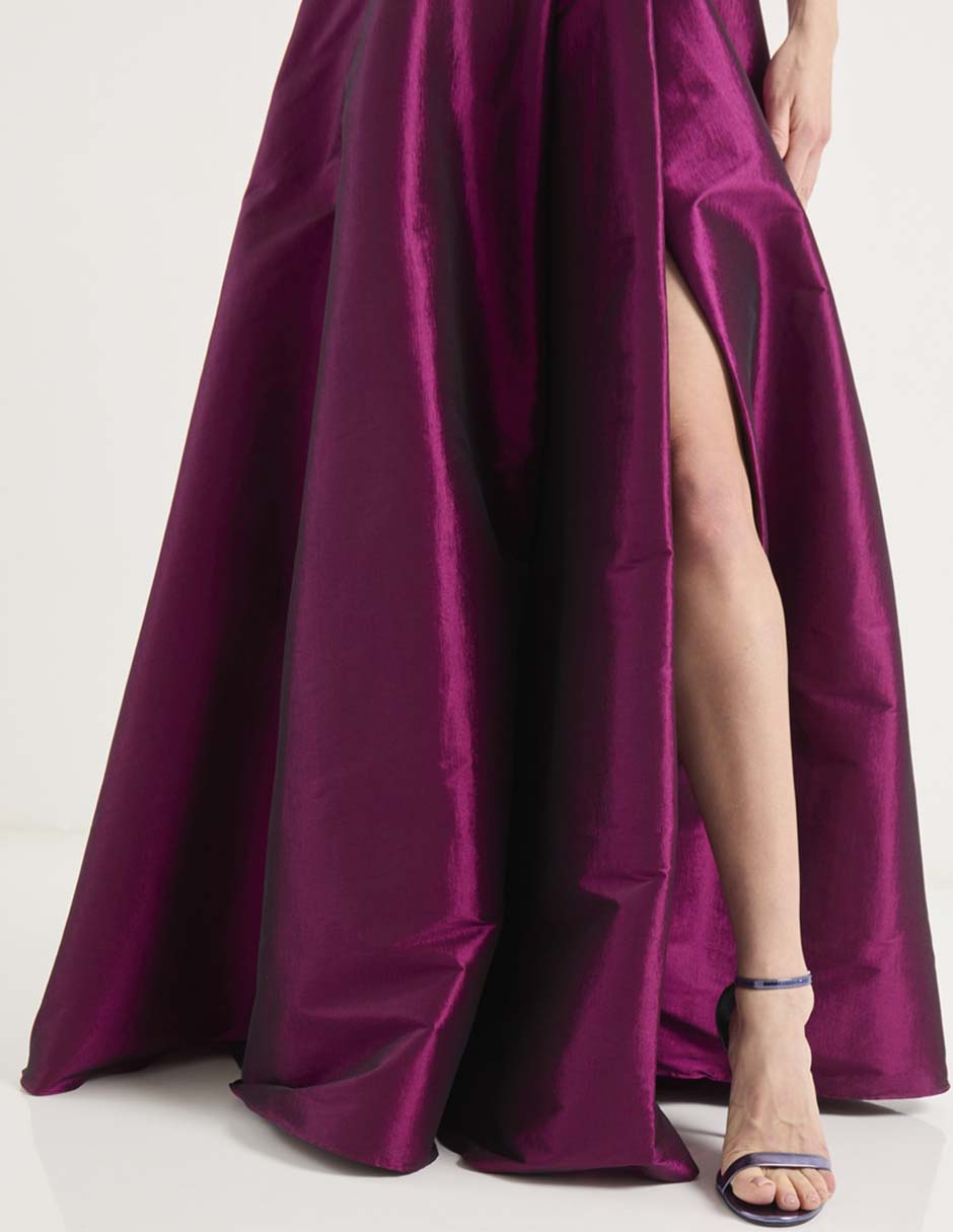 Vestido maxi de fiesta escote V 11