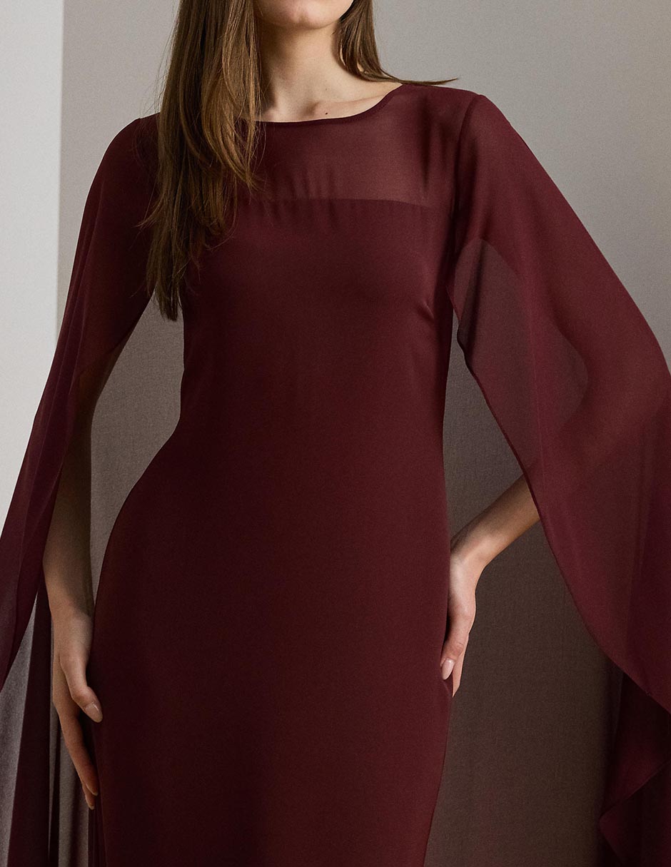 Vestido maxi de fiesta escote Regular