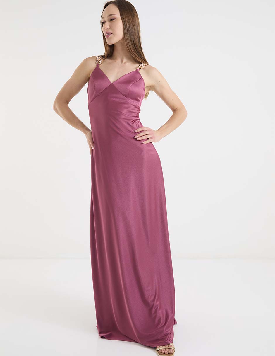 Vestido maxi de fiesta Rue de la Paix escote V