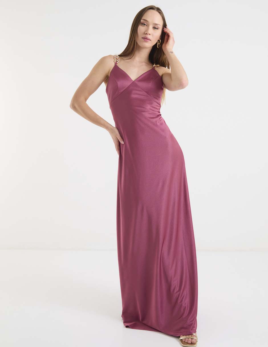 Vestido maxi de fiesta Rue de la Paix escote V
