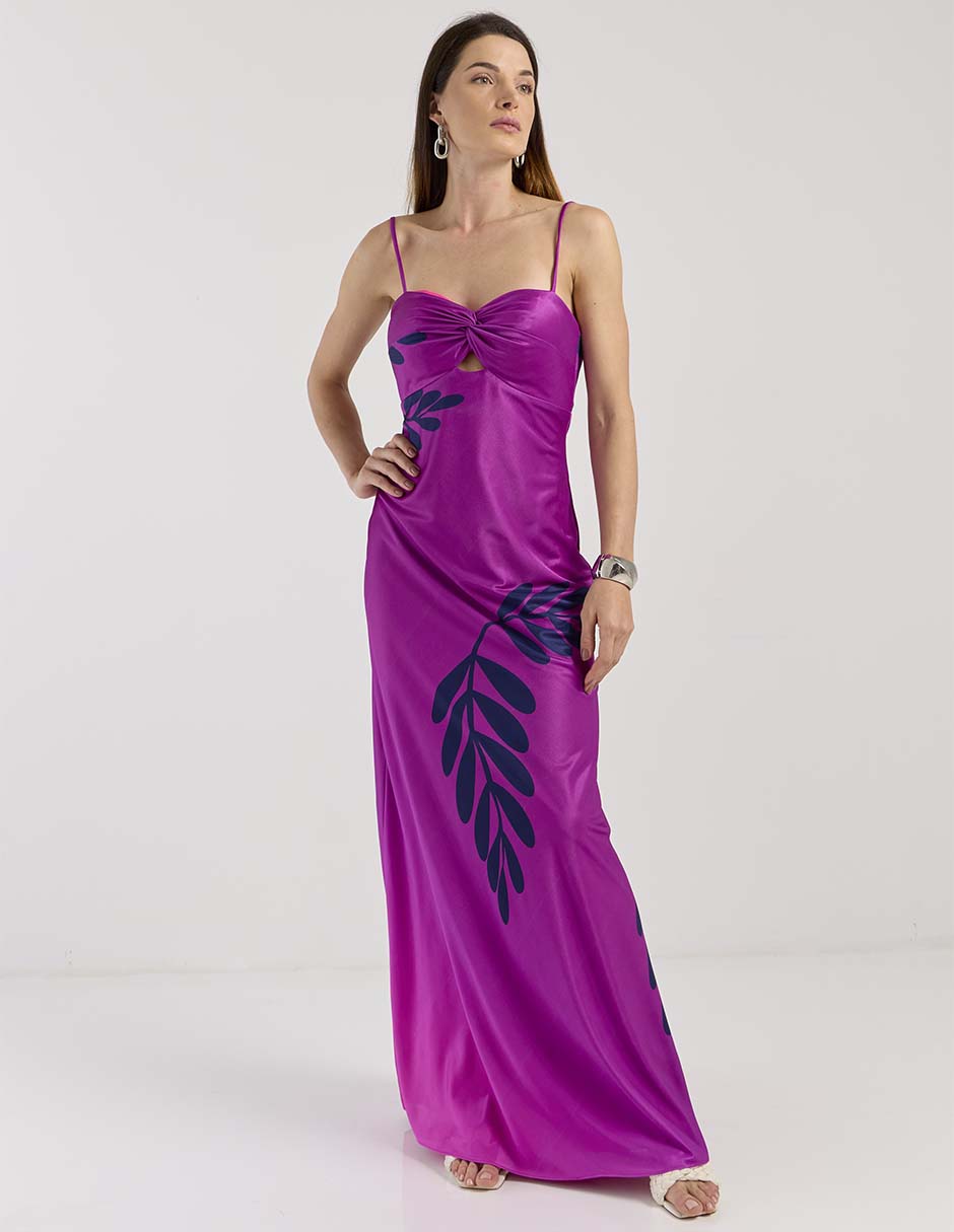 Vestido largo de fiesta espalda abierta