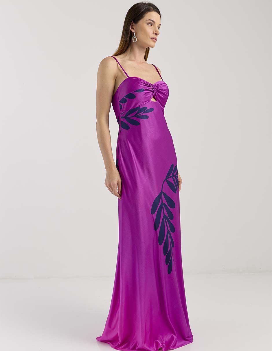 Vestido largo de fiesta espalda abierta