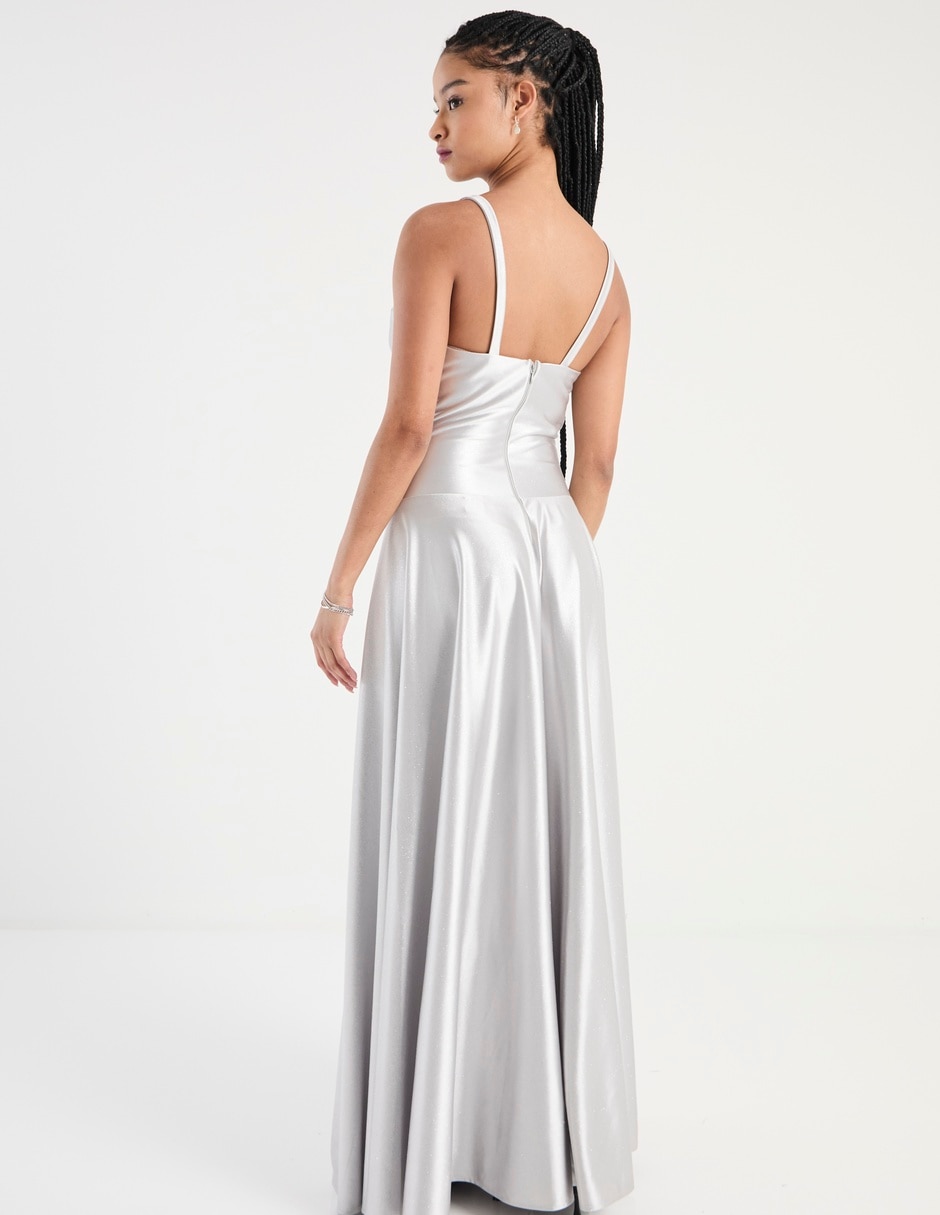 Vestido maxi de fiesta escote Corazón 5