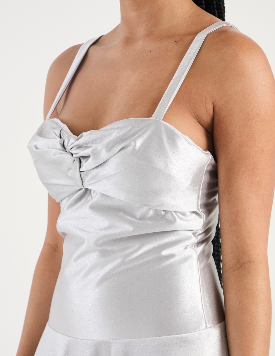 Vestido maxi de fiesta escote Corazón