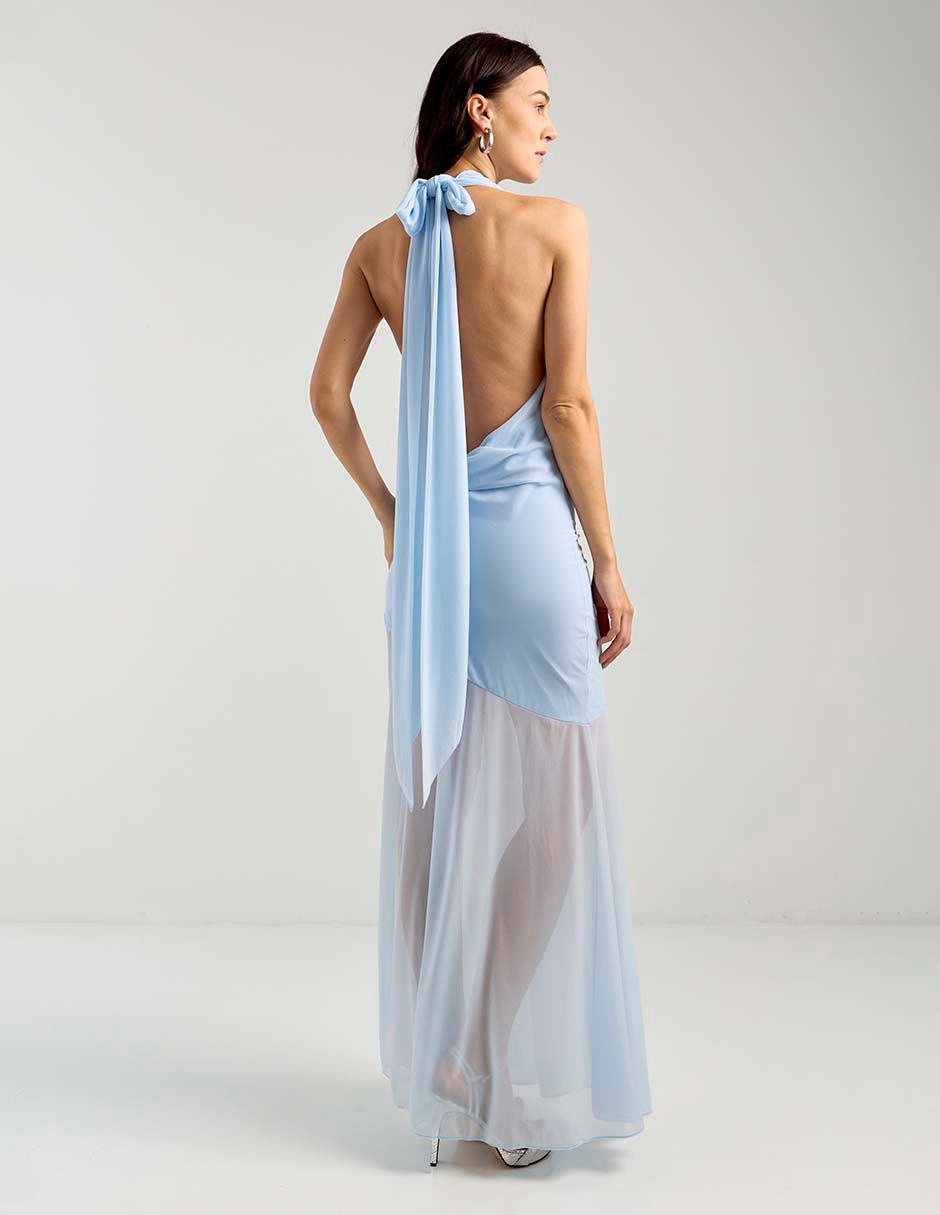 Vestido largo de fiesta Mare Mare espalda abierta