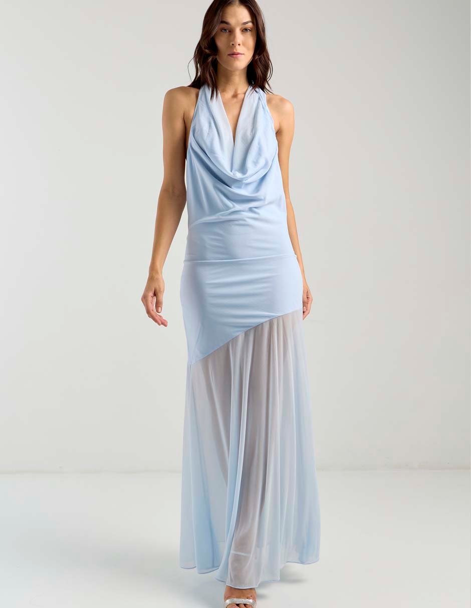 Vestido largo de fiesta Mare Mare espalda abierta