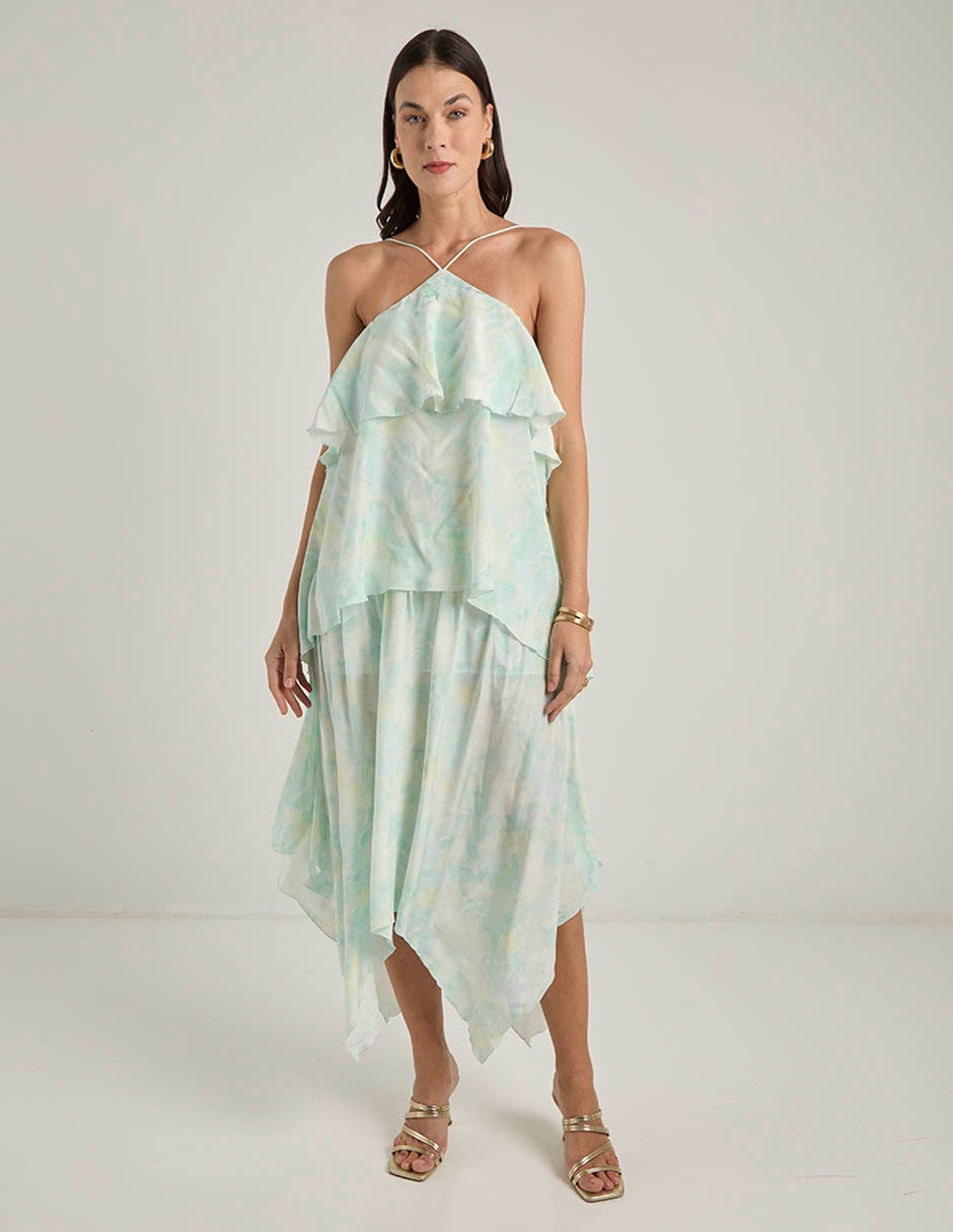 Vestido midi de fiesta