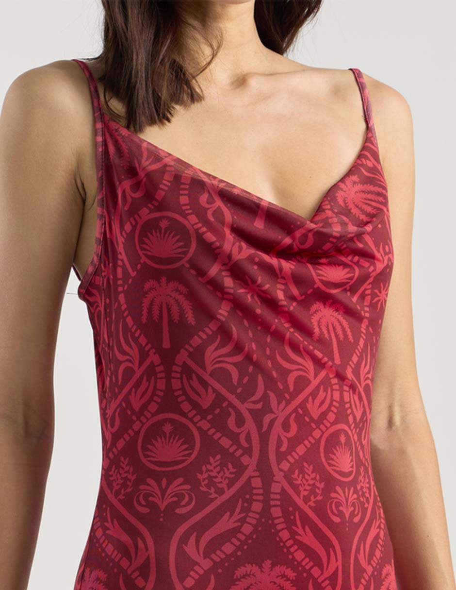 Vestido largo de fiesta Bebe escote bajo