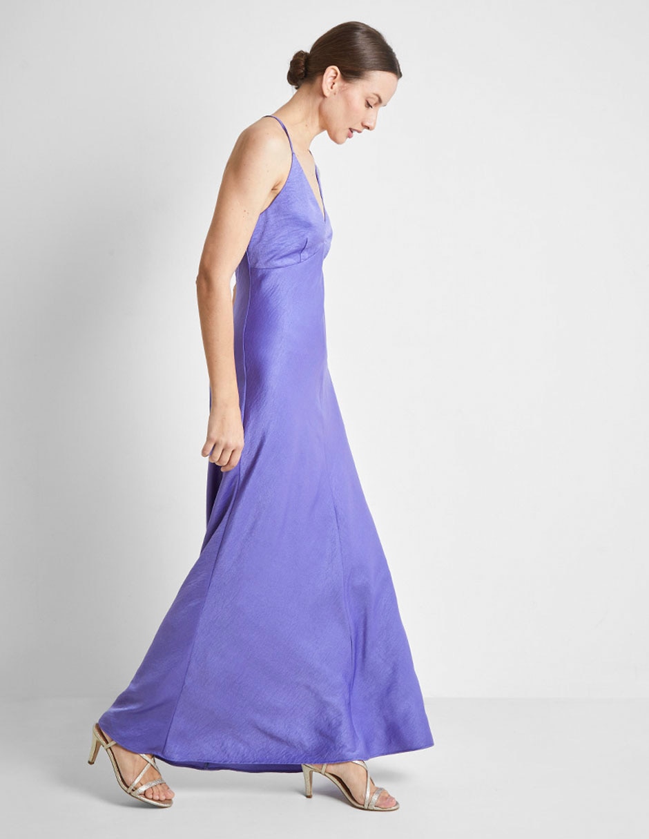Vestido maxi de fiesta espalda cruzada 2