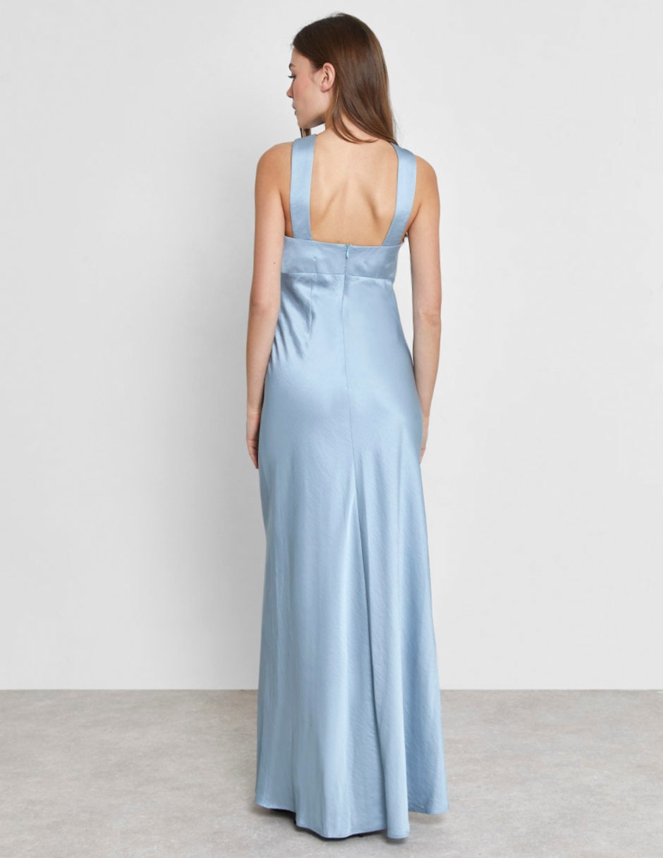 Vestido maxi de fiesta Trucco espalda abierta