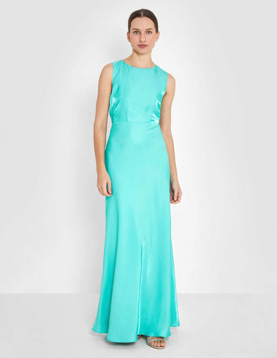 Vestido maxi de fiesta espalda cruzada 1