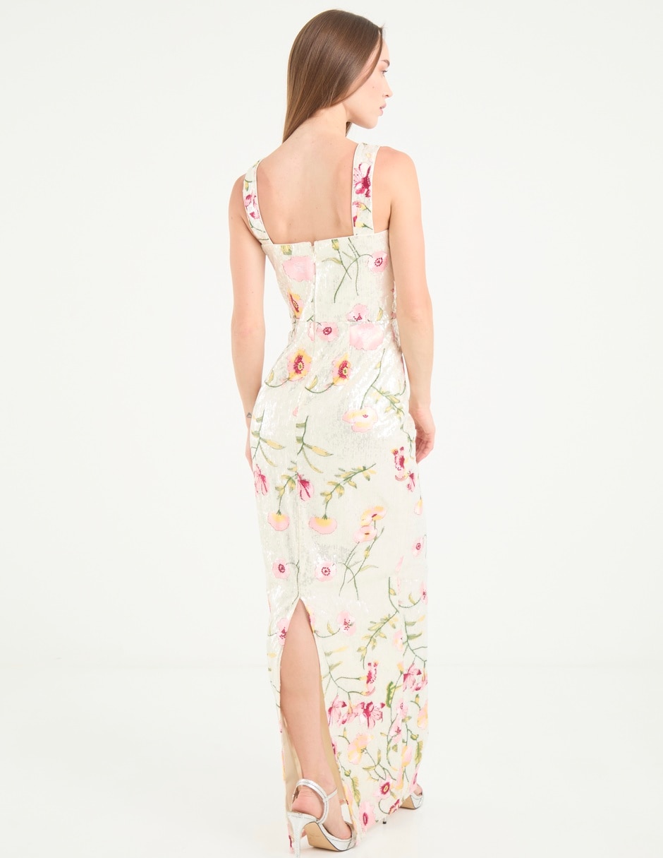 Vestido maxi de fiesta escote Corazón 4