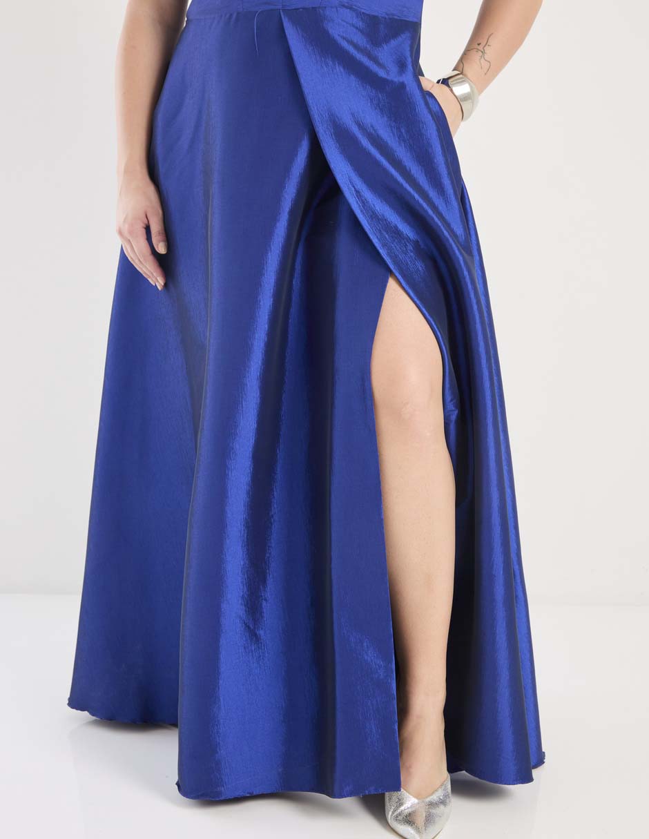 Vestido maxi de fiesta The Pattern escote medio