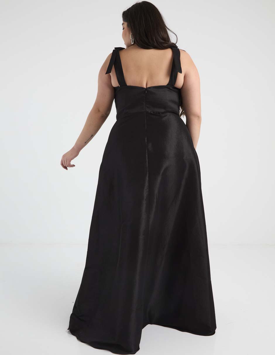 Vestido maxi de fiesta escote corazón 6