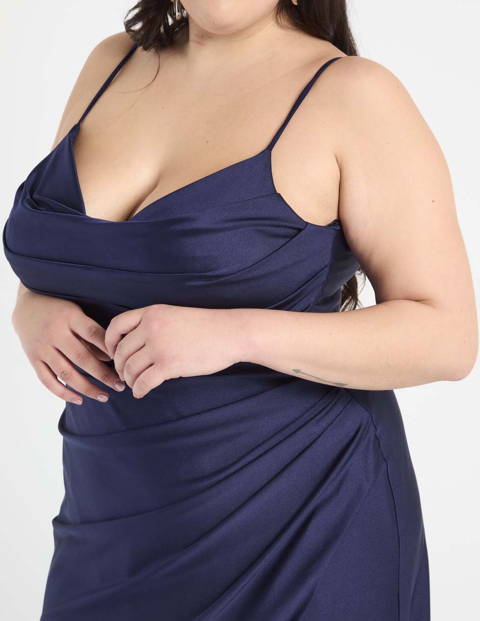 Vestido maxi de fiesta escote V